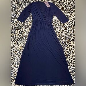 NWT! Navy blue maxi dress , XL
